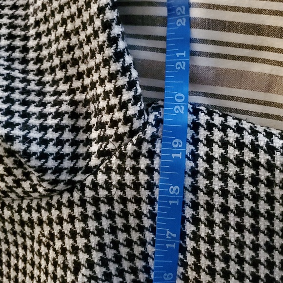 Talbots Wool Blend Houndstooth Blazer Size 8 - Picture 9 of 16
